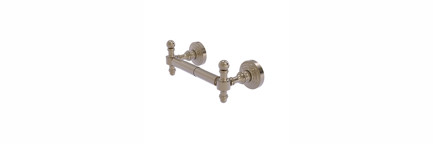 Allied Brass Retro Dot Polished Brass Wall Mount Spring-loaded Toilet Paper  Holder in the Toilet Paper Holders department at
