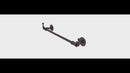 Pipeline Collection Towel Bar with Integrated Hooks