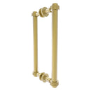 Contemporary Back to Back Shower Door Pull with Dotted Accents