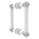 Contemporary Back to Back Shower Door Pull with Dotted Accents