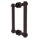 Contemporary Back to Back Shower Door Pull with Dotted Accents