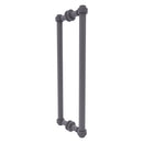 Contemporary Back to Back Shower Door Pull with Grooved Accents
