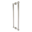 Contemporary Back to Back Shower Door Pull with Grooved Accents