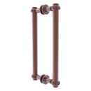 Contemporary Back to Back Shower Door Pull with Twisted Accents