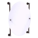 Carolina Miroir ovale mont sur rail sans cadre