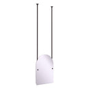 Frameless Arched Top Ceiling Hung Mirror