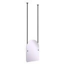 Frameless Arched Top Ceiling Hung Mirror