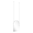 Frameless Arched Top Ceiling Hung Mirror