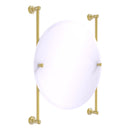 Carolina Miroir rond sans cadre mont sur rail