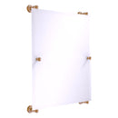 Carolina Miroir rectangulaire sans cadre mont sur rail