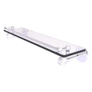 Clearview Collection Glass Shelf with Gallery Rail with Grooved Accents