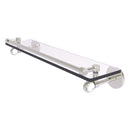 Clearview Collection Glass Shelf with Gallery Rail with Twisted Accents