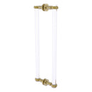 Clearview Collection Back to Back Shower Door Pull with Twisted Accents