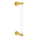 Clearview Collection Single Side Shower Door Pull with Grooved Accents