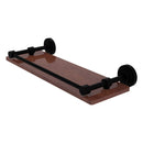 Dottingham 脡tag猫re en bois ip solide avec rail de galerie