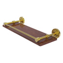 Dottingham 脡tag猫re en bois ip solide avec rail de galerie