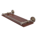 Dottingham 脡tag猫re en bois ip solide avec rail de galerie