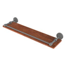 Dottingham 脡tag猫re en bois ip solide avec rail de galerie
