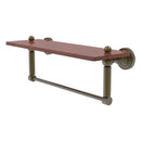 Dottingham 脡tag猫re en bois de ip solide avec barre  serviettes int茅gr茅e