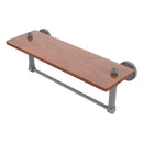 Dottingham 脡tag猫re en bois de ip solide avec barre  serviettes int茅gr茅e