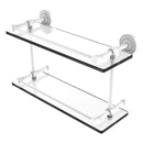 Dottingham 脡tag猫re double en verre avec rail de galerie
