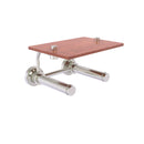Dottingham Collection 2 Roll Toilet Paper Holder with Wood Shelf