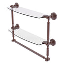 Dottingham 脡tag猫re en verre  deux niveaux avec barre  serviettes int茅gr茅e