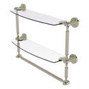 Dottingham 脡tag猫re en verre  deux niveaux avec barre  serviettes int茅gr茅e