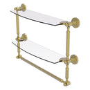 Dottingham 脡tag猫re en verre  deux niveaux avec barre  serviettes int茅gr茅e