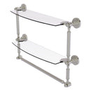 Dottingham 脡tag猫re en verre  deux niveaux avec barre  serviettes int茅gr茅e