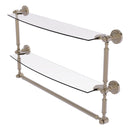 Dottingham 脡tag猫re en verre  deux niveaux avec barre  serviettes int茅gr茅e