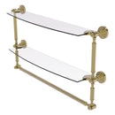 Dottingham 脡tag猫re en verre  deux niveaux avec barre  serviettes int茅gr茅e