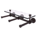 Dottingham Collection Horizontal Reserve 3 Roll Toilet Paper Holder with Glass Shelf