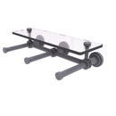 Dottingham Collection Horizontal Reserve 3 Roll Toilet Paper Holder with Glass Shelf