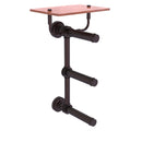 Dottingham Porte-papier de toilette  3 rouleaux avec 茅tag猫re en bois