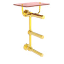 Dottingham Porte-papier de toilette  3 rouleaux avec 茅tag猫re en bois