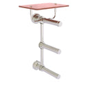 Dottingham Porte-papier de toilette  3 rouleaux avec 茅tag猫re en bois