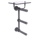 Dottingham Collection 3 Roll Toilet Paper Holder with Glass Shelf