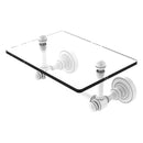 Dottingham Collection Two Post Toilet Tissue Holder with Glass Shelf
