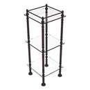Three Tier Etagere with 14 Inch x 14 Inch Shelves