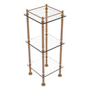 Three Tier Etagere with 14 Inch x 14 Inch Shelves