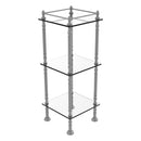 Three Tier Etagere with 14 Inch x 14 Inch Shelves