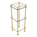 Three Tier Etagere with 14 Inch x 14 Inch Shelves