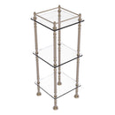 Three Tier Etagere with 14 Inch x 14 Inch Shelves
