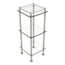 Three Tier Etagere with 14 Inch x 14 Inch Shelves