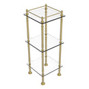 Three Tier Etagere with 14 Inch x 14 Inch Shelves