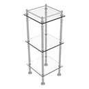 Three Tier Etagere with 14 Inch x 14 Inch Shelves