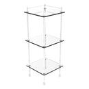 Three Tier Etagere with 14 Inch x 14 Inch Shelves