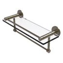 Fresno 脡tag猫re en verre avec rail de protection et barre  serviettes int茅gr茅e