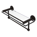 Fresno 脡tag猫re en verre avec rail de protection et barre  serviettes int茅gr茅e